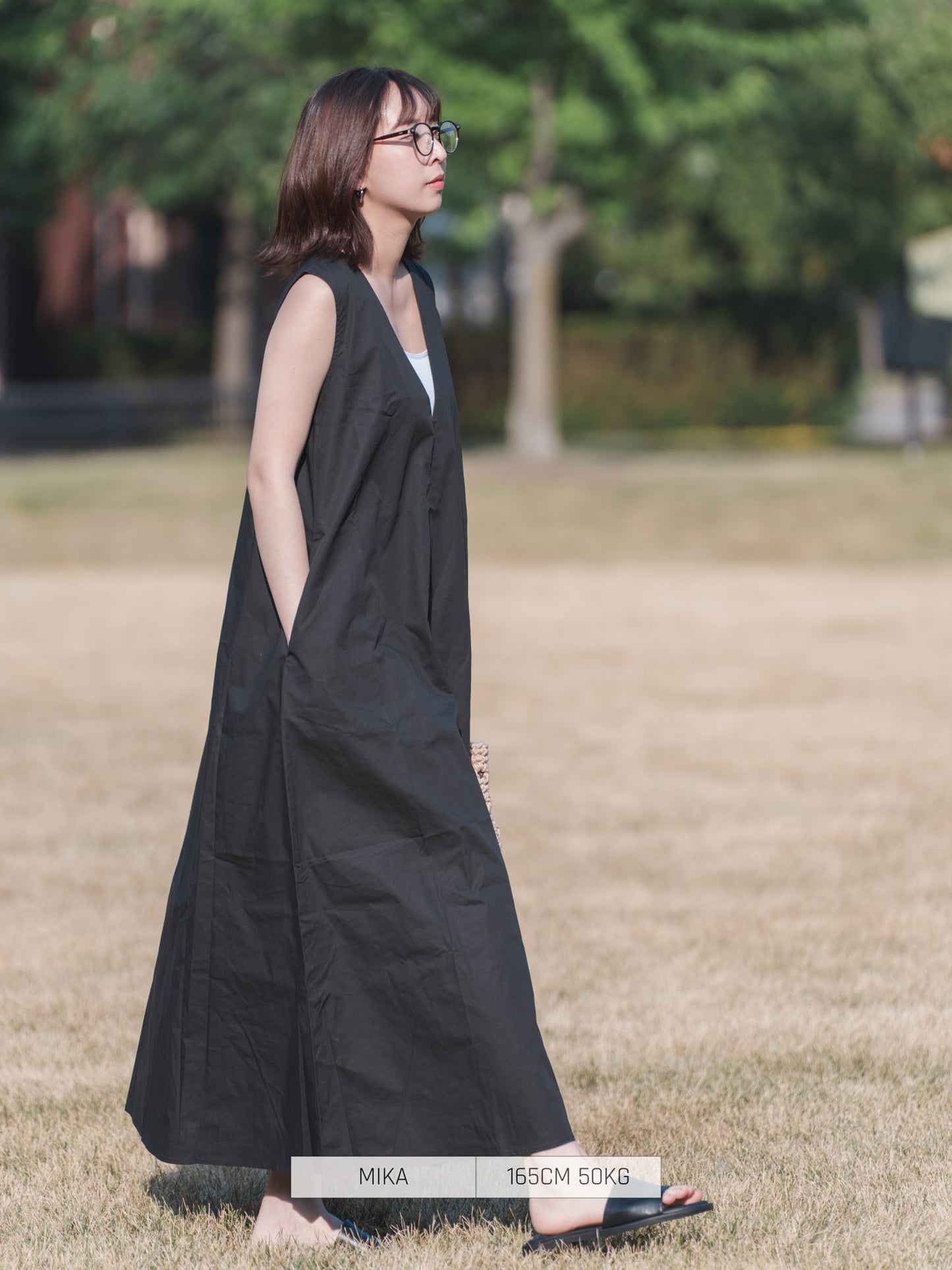 Bleaf Co Casual Dress V-Neck Cool Touch
