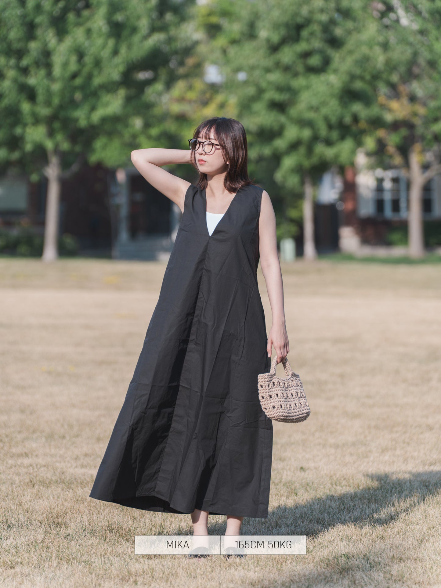 Bleaf Co Casual Dress V-Neck Cool Touch
