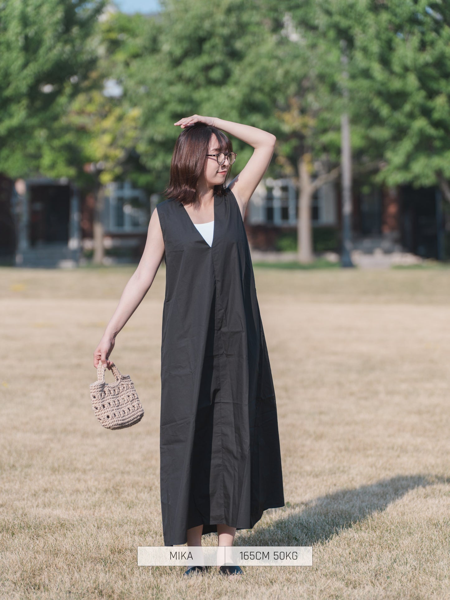 Bleaf Co Casual Dress V-Neck Cool Touch