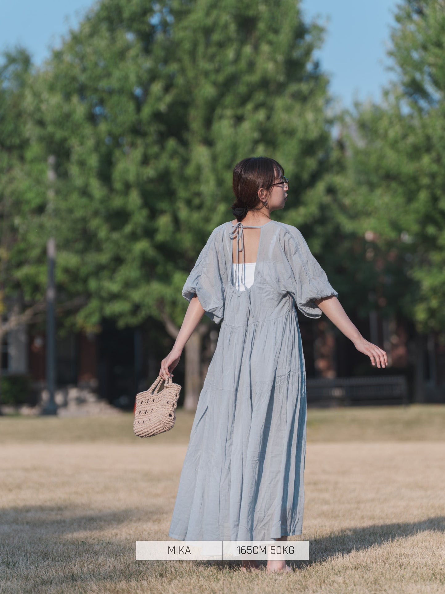 Bab Casual Dress Gathered Dress Cotton