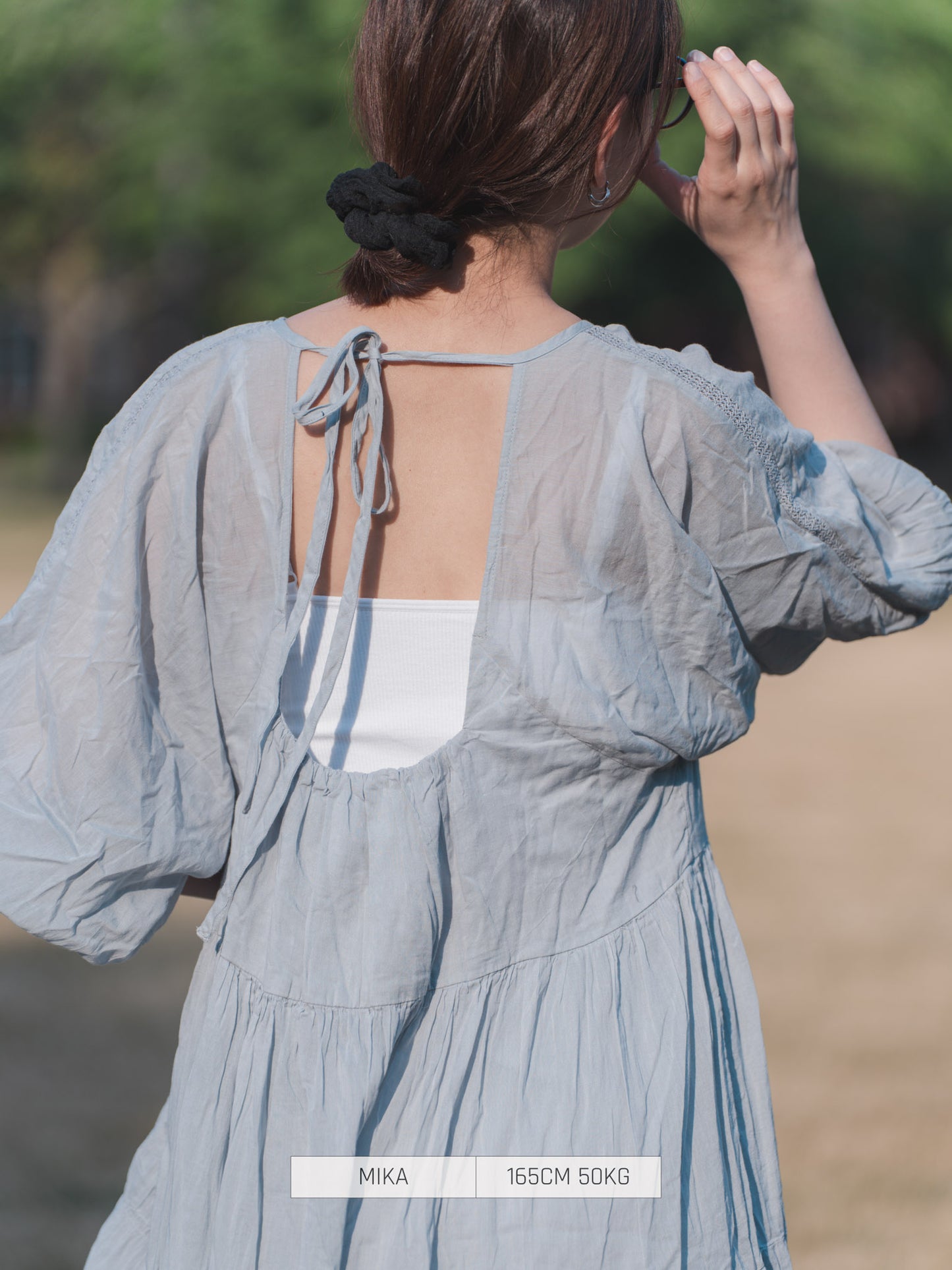 Bab Casual Dress Gathered Dress Cotton