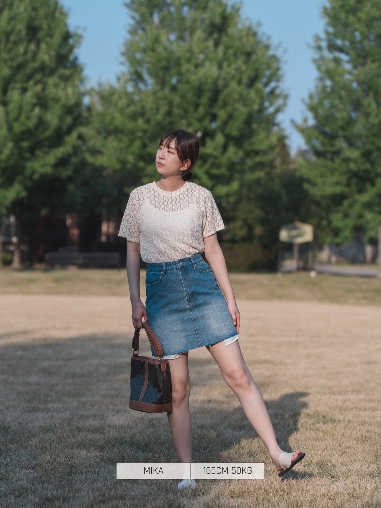 Bleaf Co Skirt denim Mini Skirt