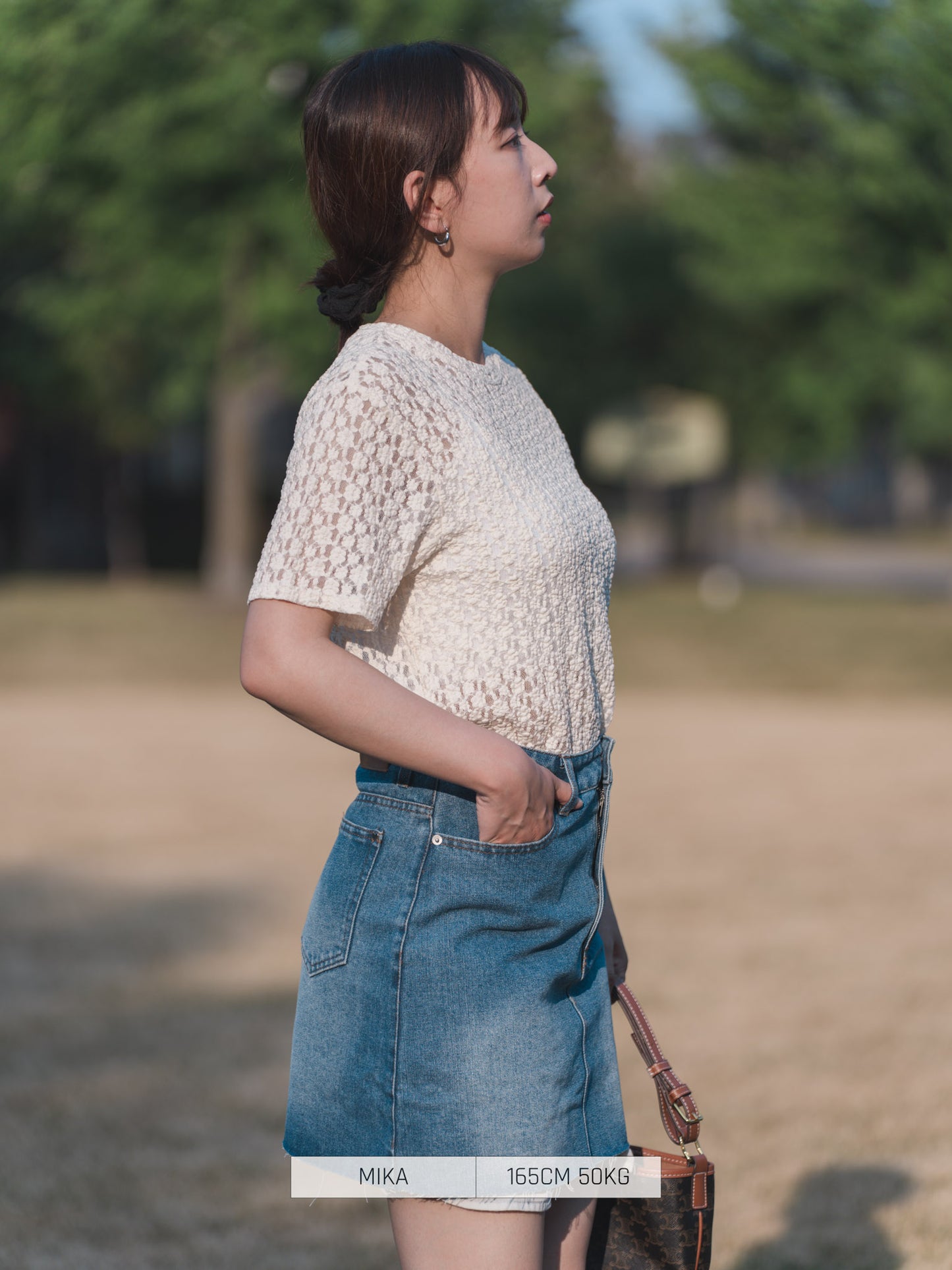 Bleaf Co Skirt denim Mini Skirt