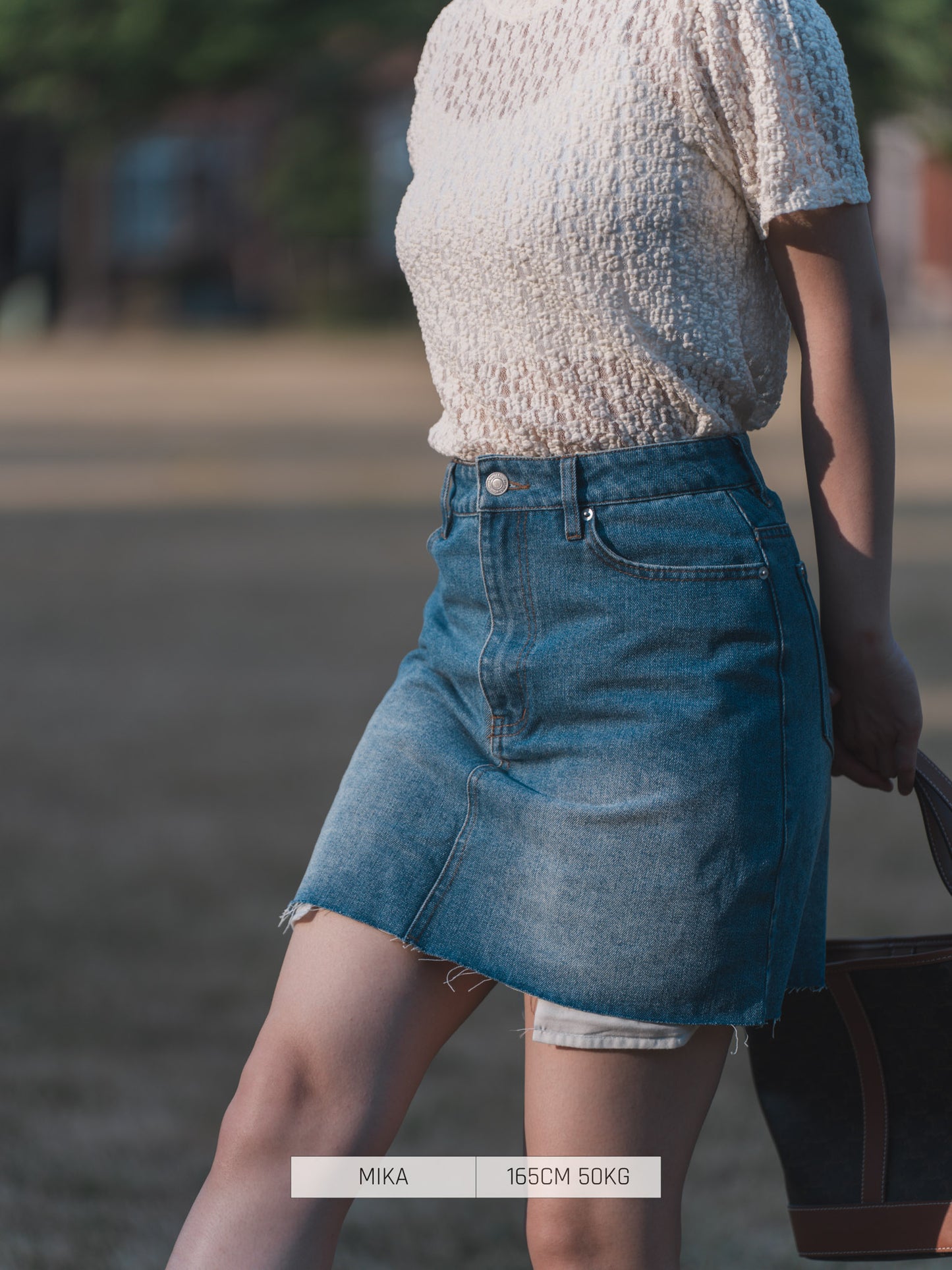 Bleaf Co Skirt denim Mini Skirt