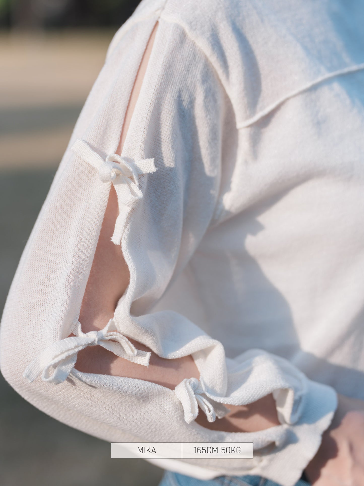 Bab Sweater/Knitwear Sleeve Ribbon Popular Design