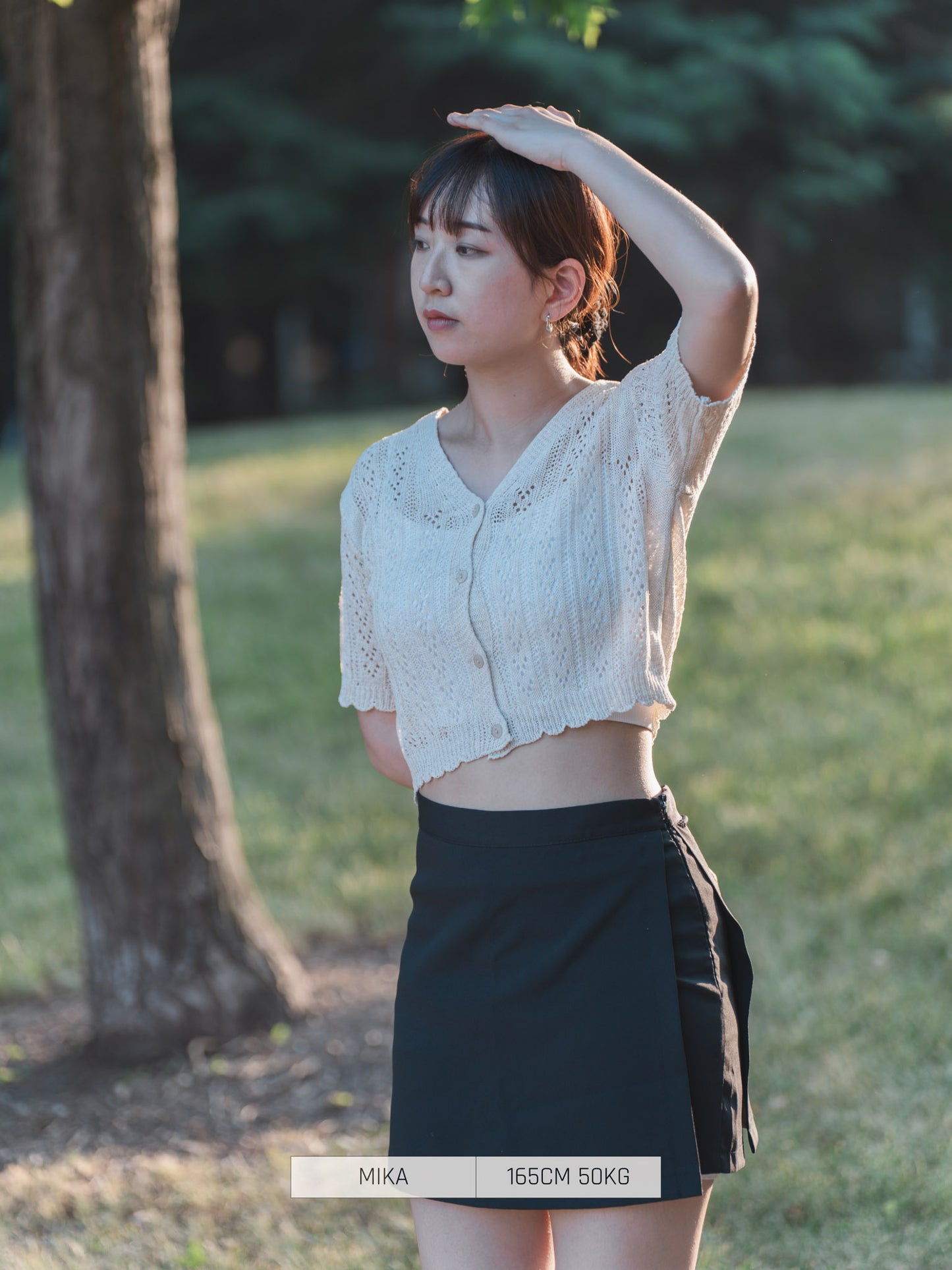 BLUE EAST Cardigan Short-Sleeved Cardigan V-Neck Short Sleeve
