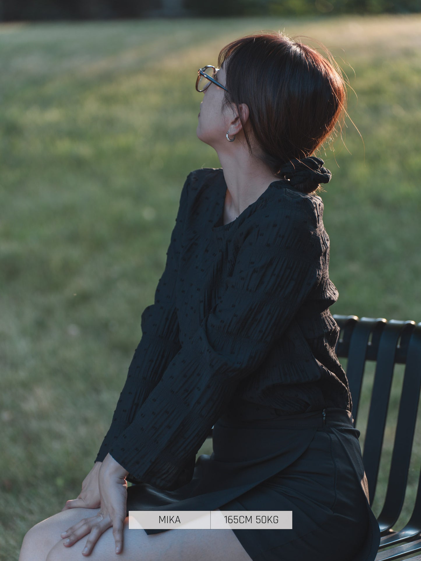 BLUE EAST Button Shirt/Blouse Sleeve Blouse Sheer