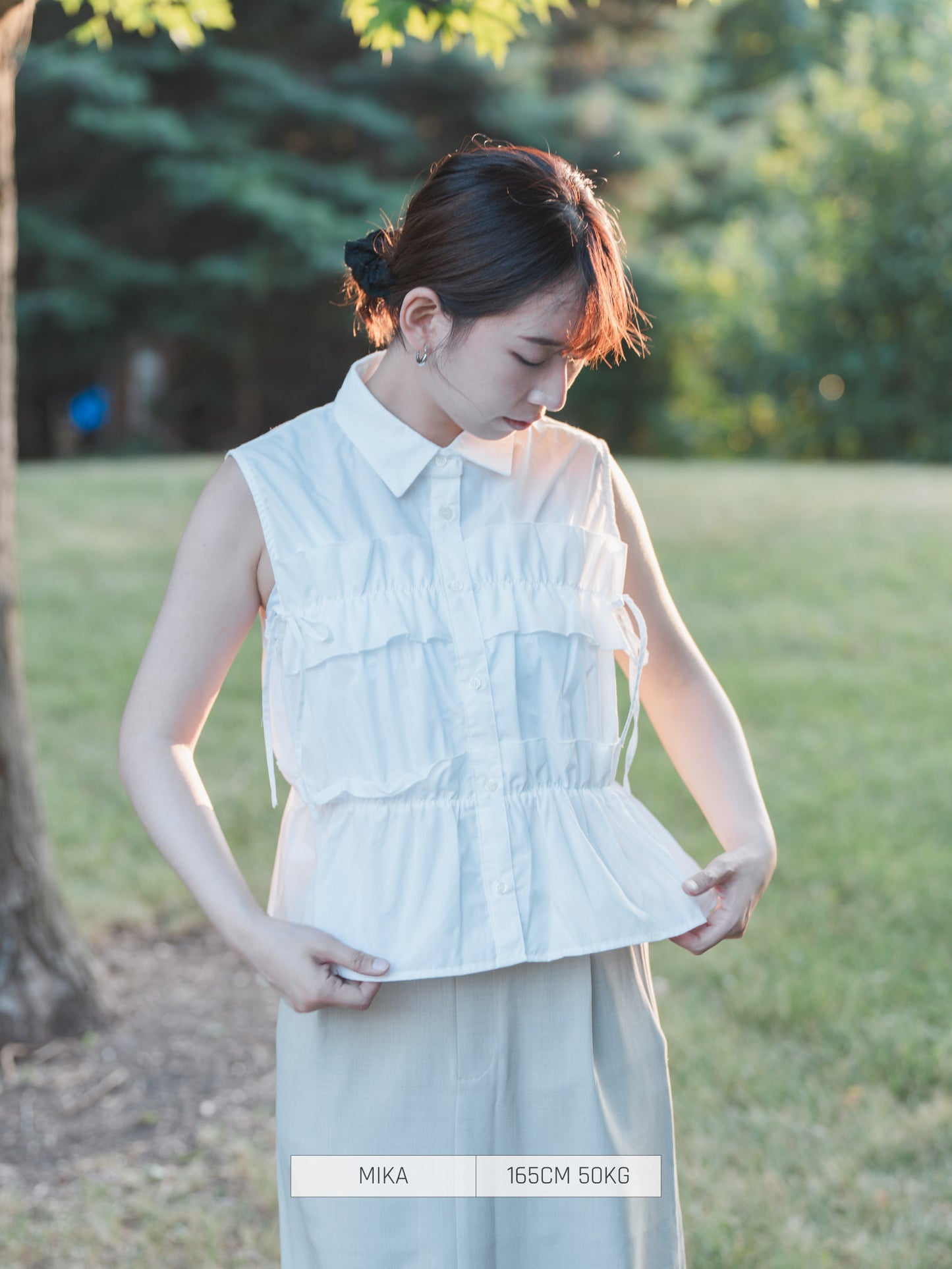 Bab Button Shirt/Blouse Sleeve Blouse