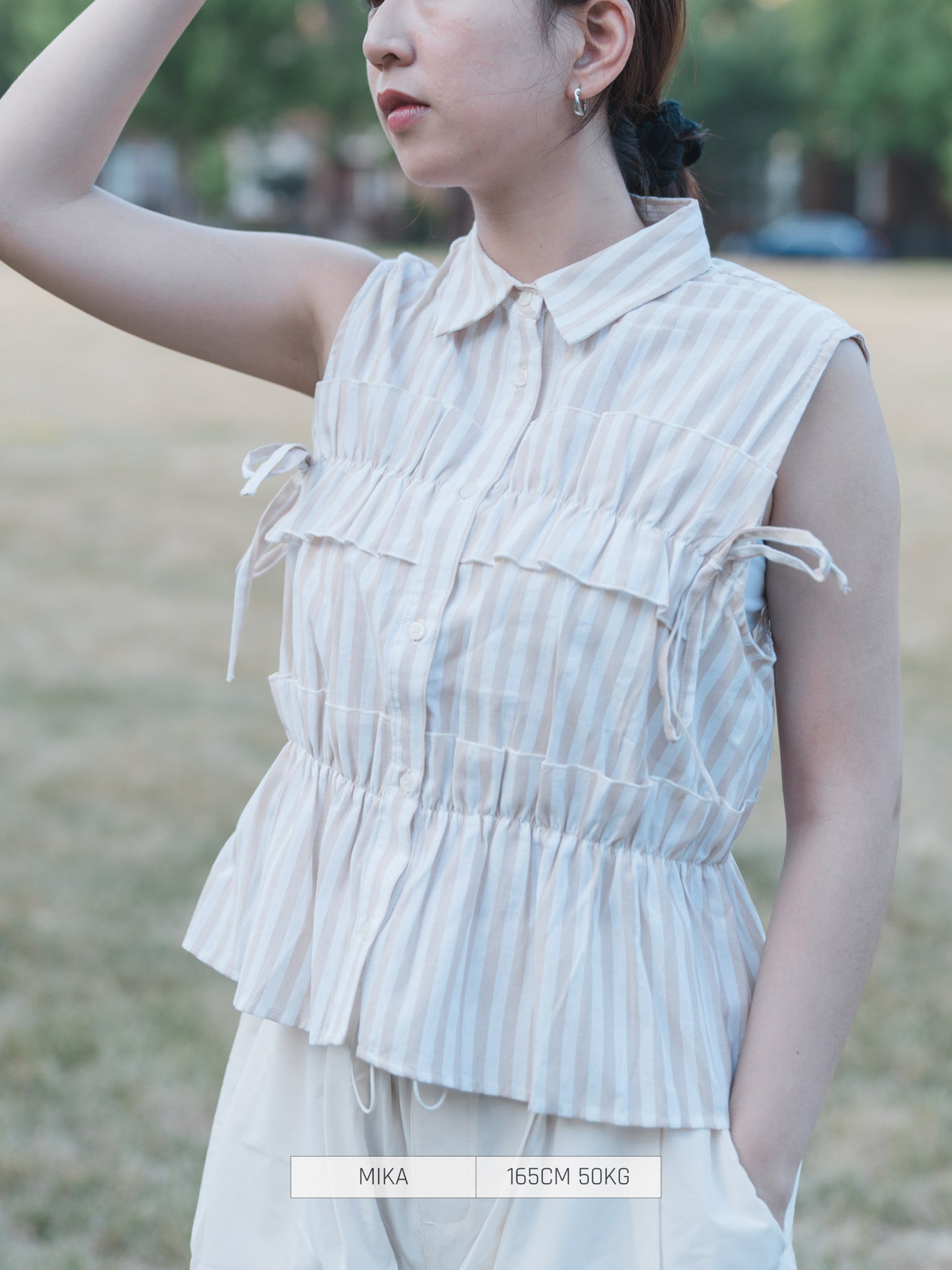 Bab Button Shirt/Blouse Sleeve Blouse