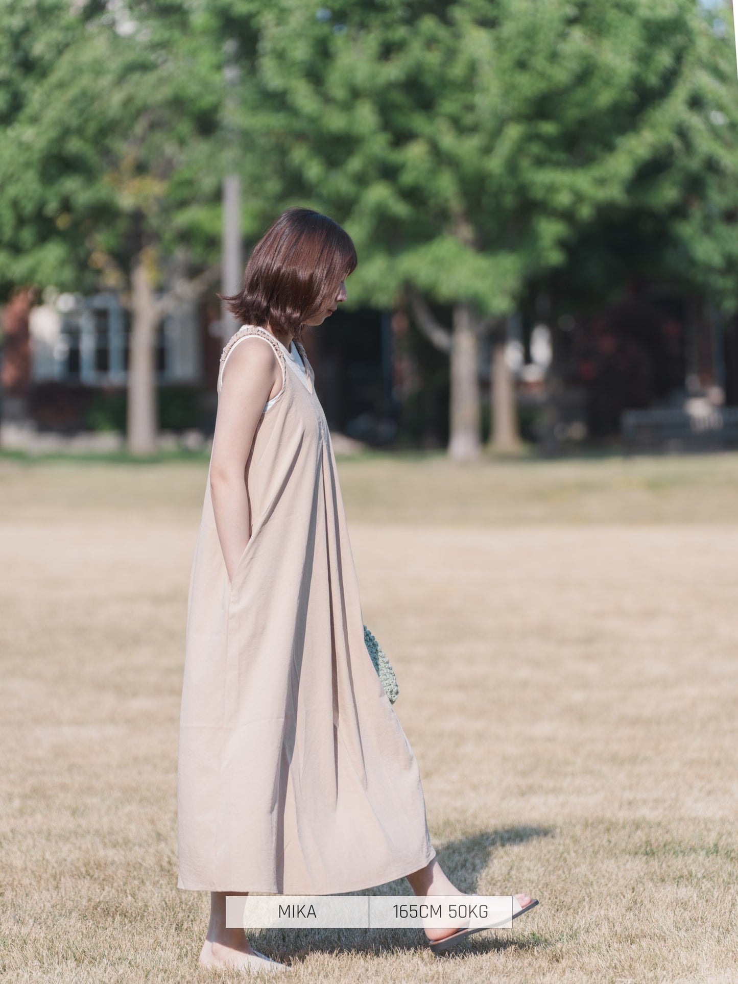 Bab Casual Dress Matte Satin Shrring