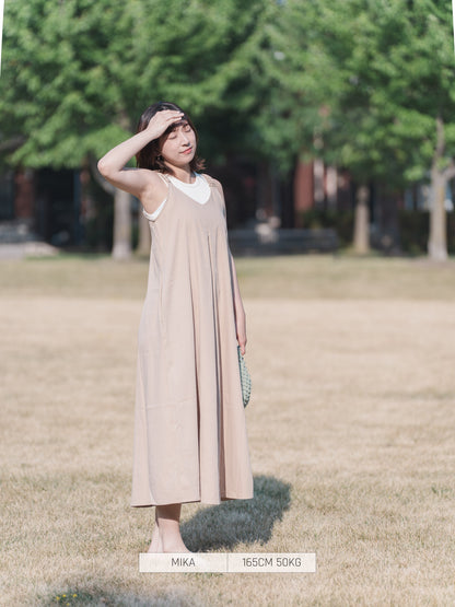 Bab Casual Dress Matte Satin Shrring