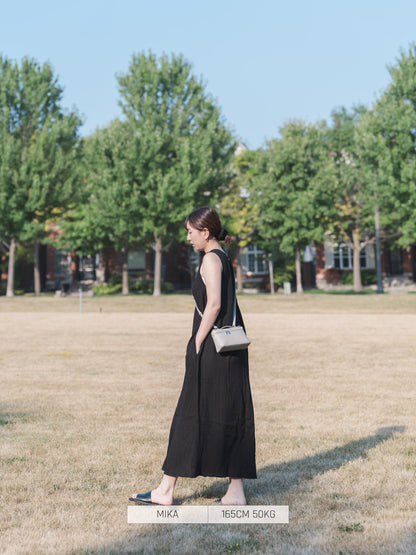 Bou Jeloud Casual Dress Sleeveless Dress Shirring