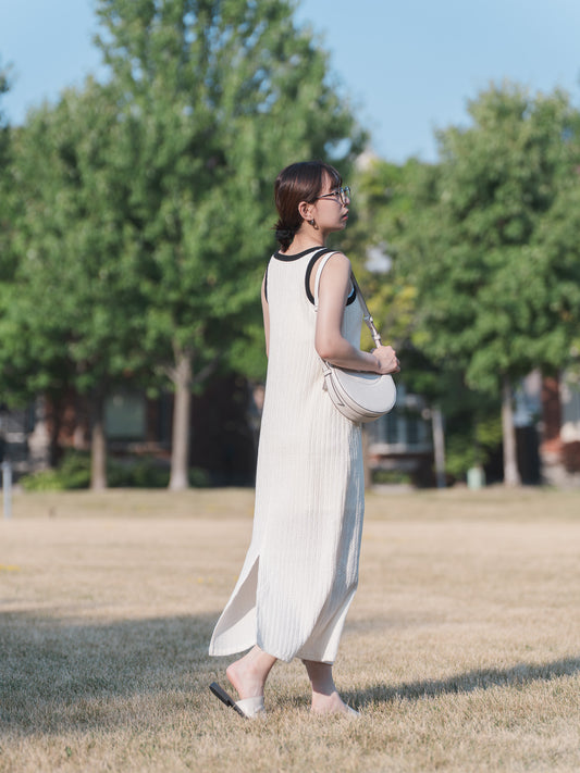 Bab Casual Dress with Cup Pad American Sleeves Dress
