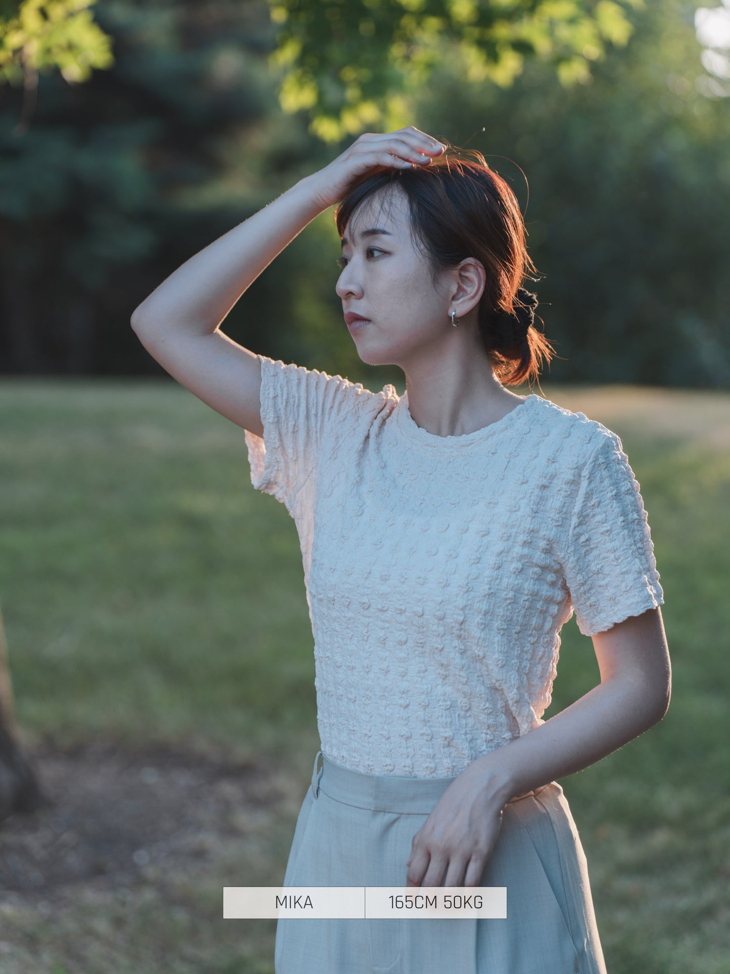 BLUE EAST T-shirt Jacquard Cut-and-sew