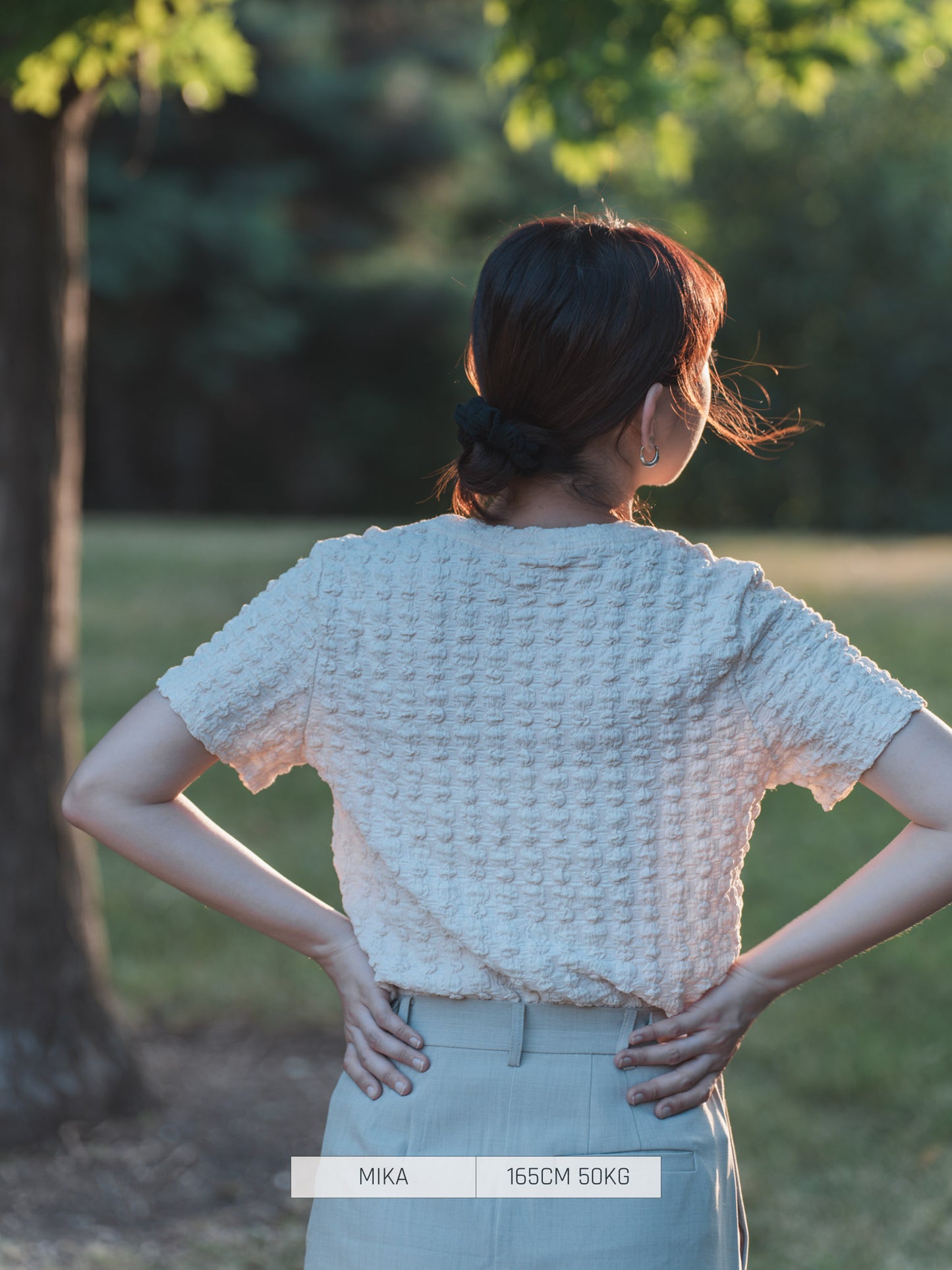 BLUE EAST T-shirt Jacquard Cut-and-sew