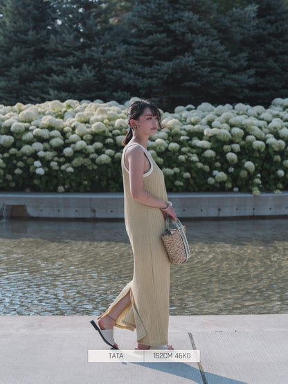 Bab Casual Dress with Cup Pad American Sleeves Dress