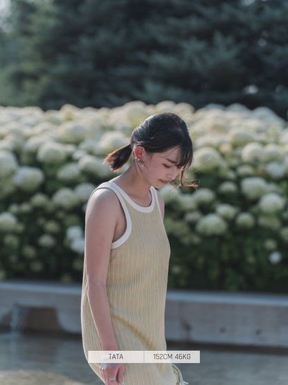 Bab Casual Dress with Cup Pad American Sleeves Dress