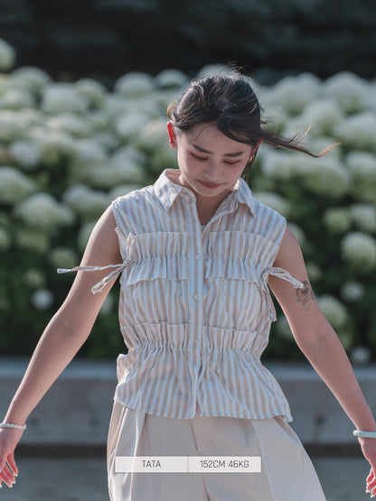 Bab Button Shirt/Blouse Sleeve Blouse