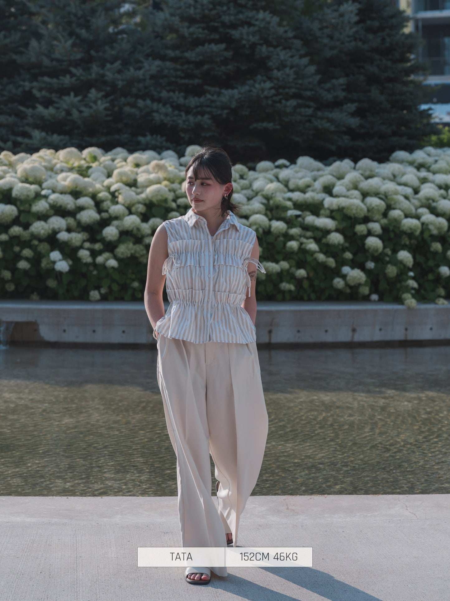 Bab - Full-Length Pant Pleated Wide Pants