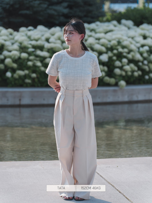 Bab - Full-Length Pant Pleated Wide Pants