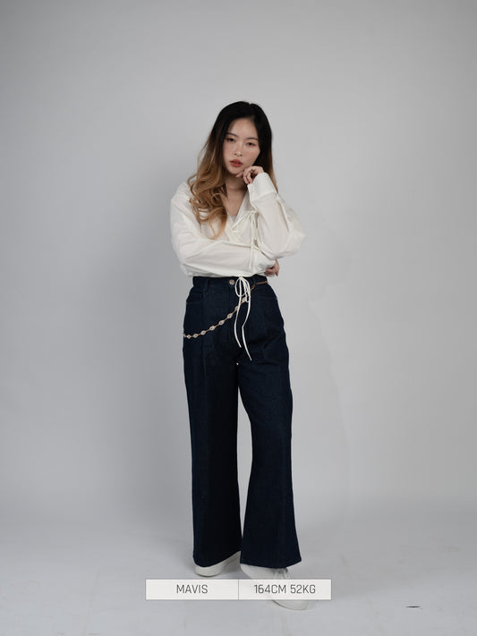 Preorder - Denim Cropped Pant Bottom [2025 Winter]