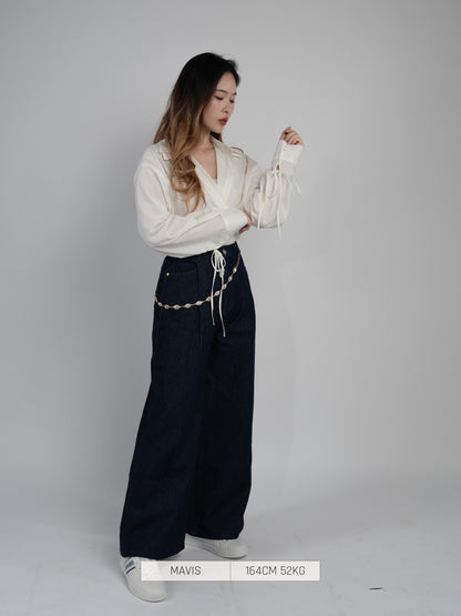 Preorder - Denim Cropped Pant Bottom [2025 Winter]