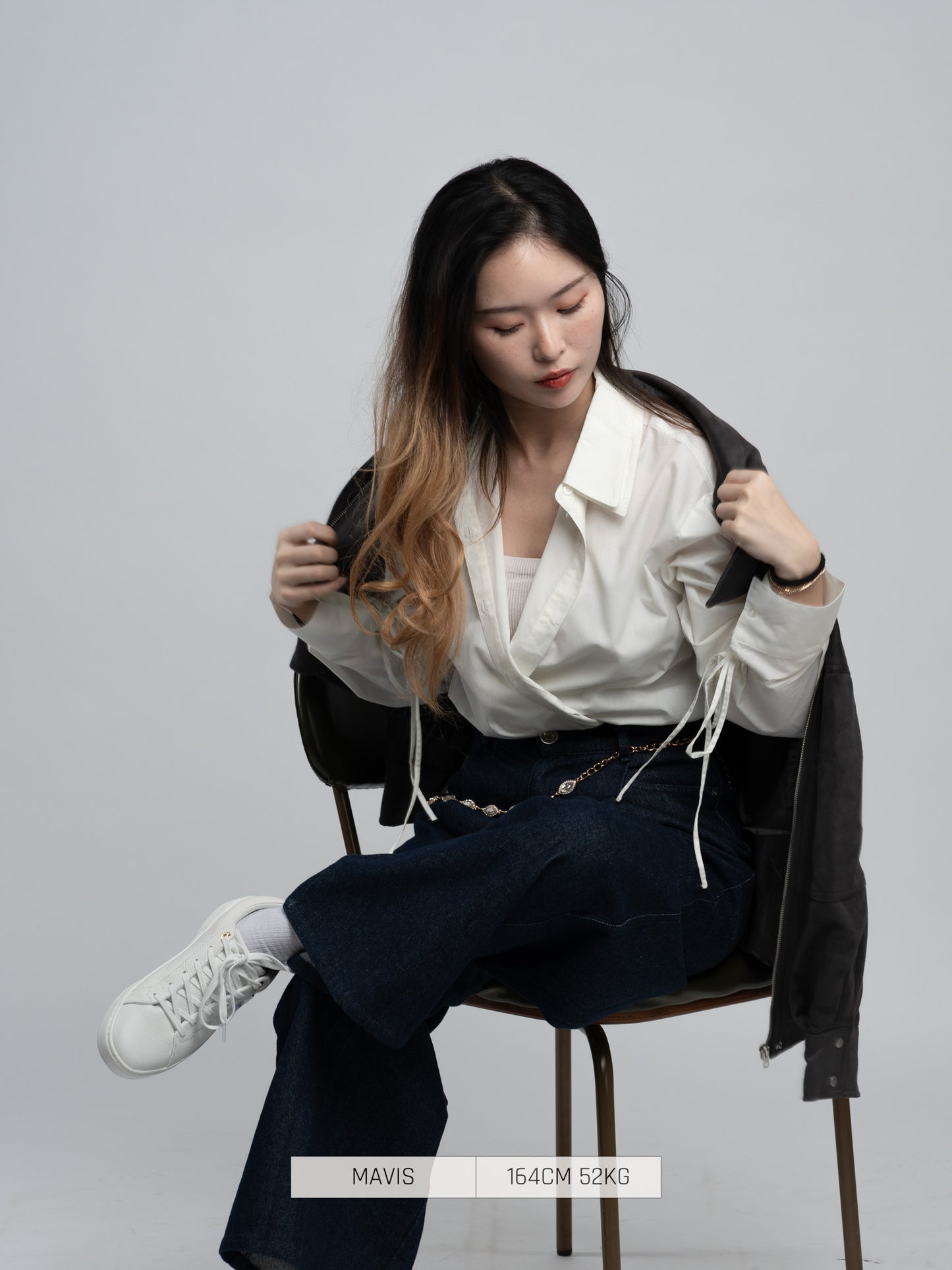 Preorder - Bab Button Shirt sleeve ribbon [2025 Winter]