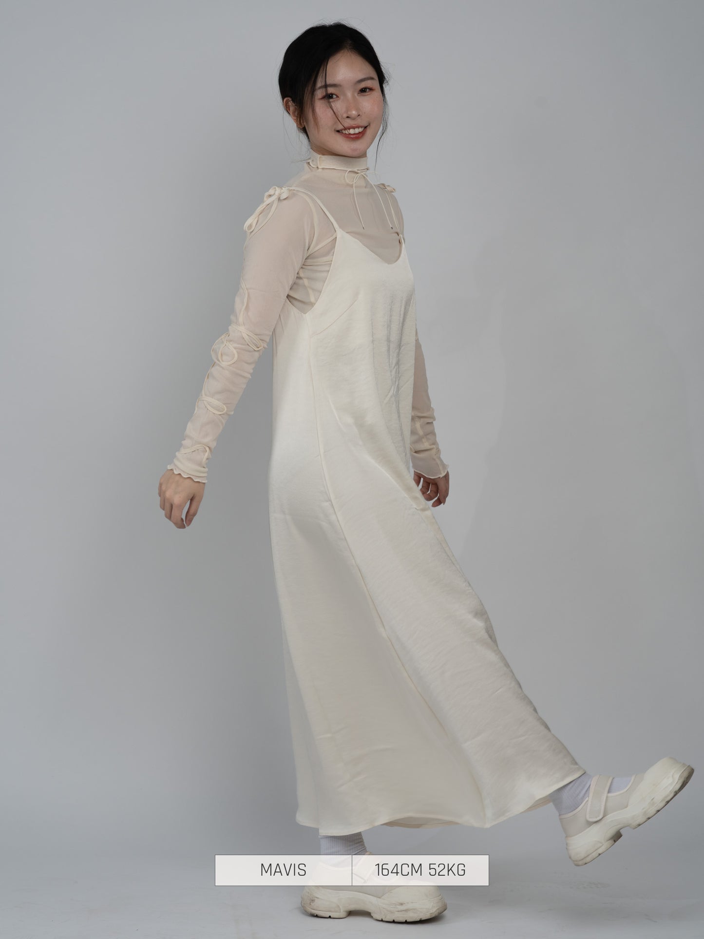 Bab Casual Dress Camisole Dress Black/White