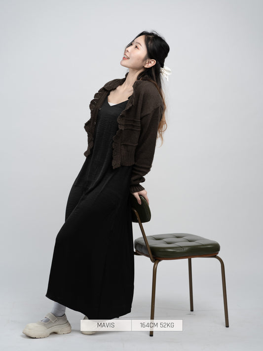 Bab Casual Dress Camisole Dress Black/White