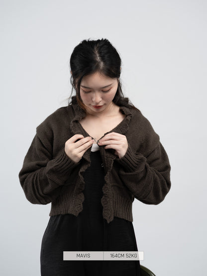 Preorder - Bab Cardigan Brown [2025 winter]