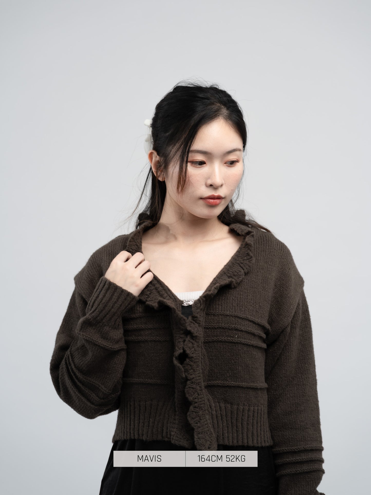 Preorder - Bab Cardigan Brown [2025 winter]