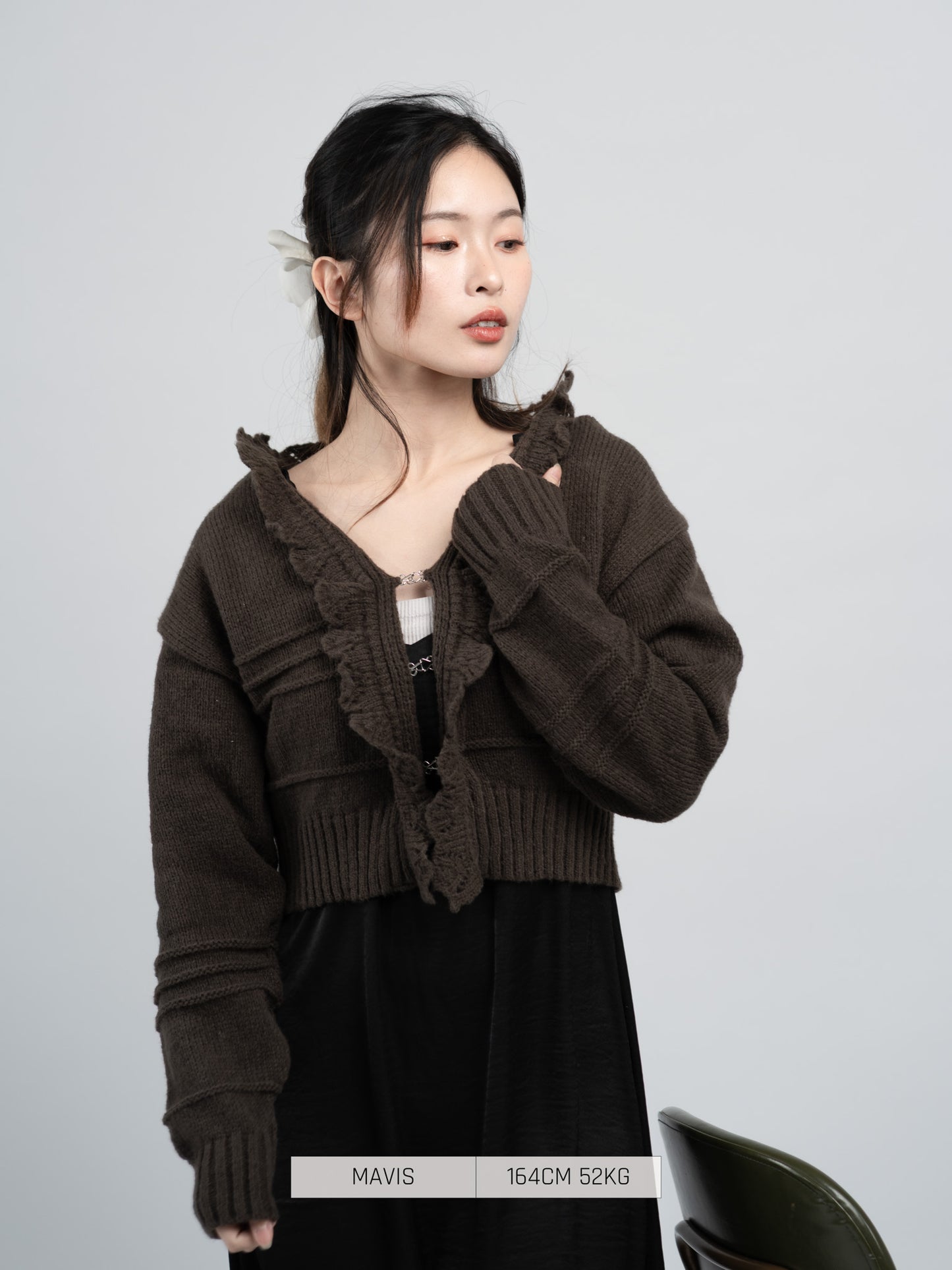 Preorder - Bab Cardigan Brown [2025 winter]