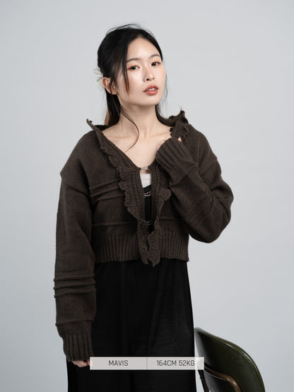 Preorder - Bab Cardigan Brown [2025 winter]