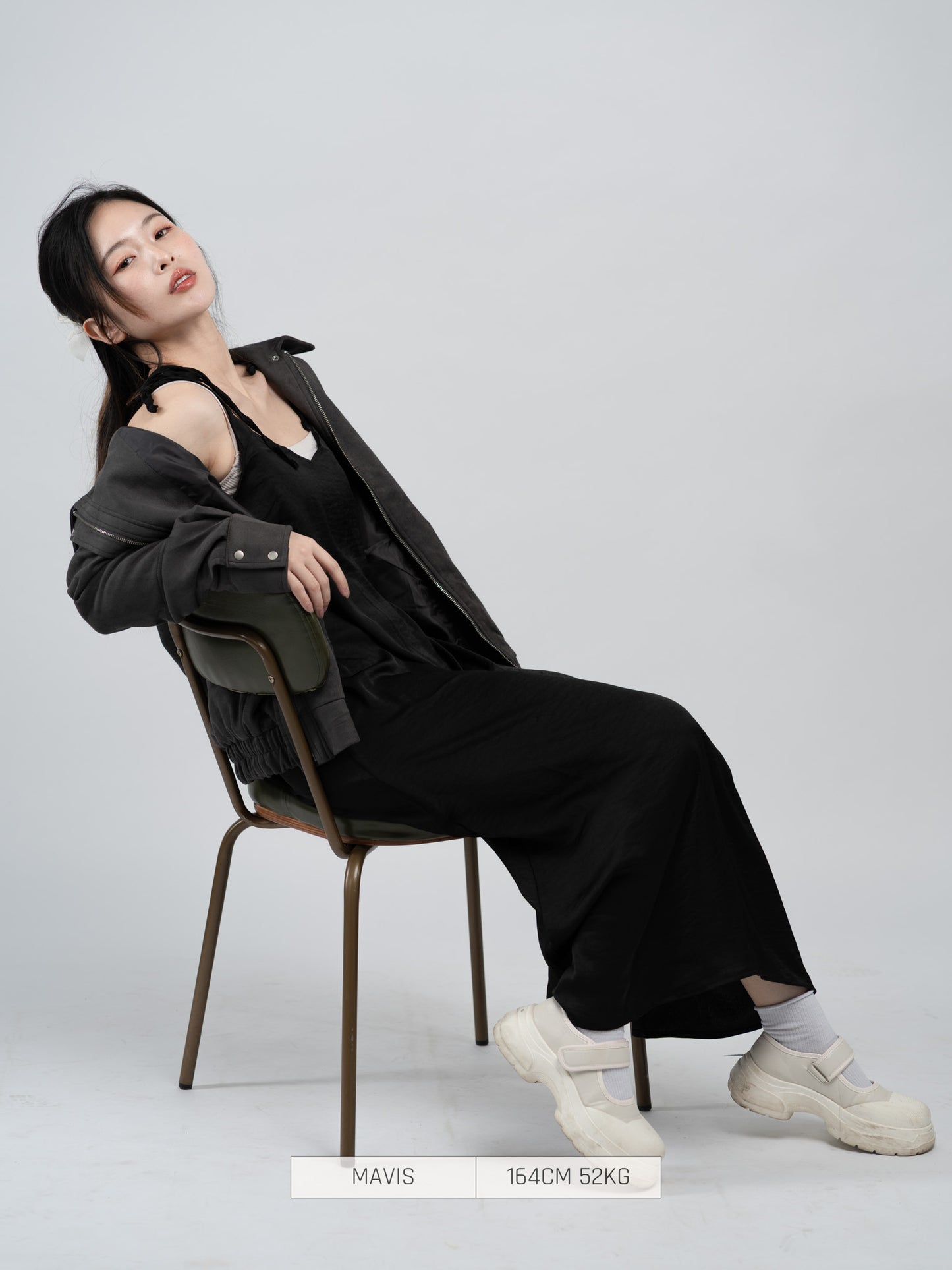 Bab Casual Dress Camisole Dress Black/White