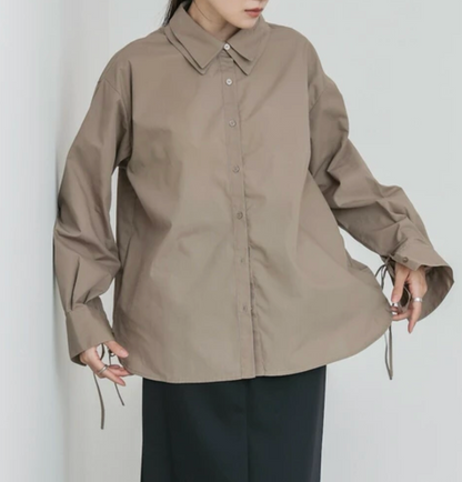 Preorder - Bab Button Shirt sleeve ribbon [2025 Winter]