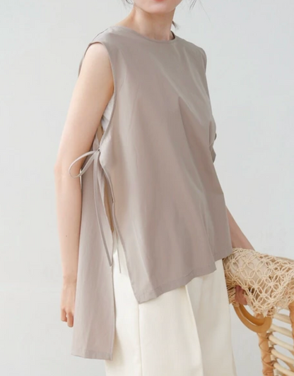 Bab T-shirt Rash Guard Sleeveless Side Ribbon [2025 Summer]